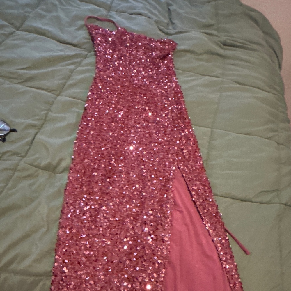 Wild Soul Sequin Maxi Dress - Pink